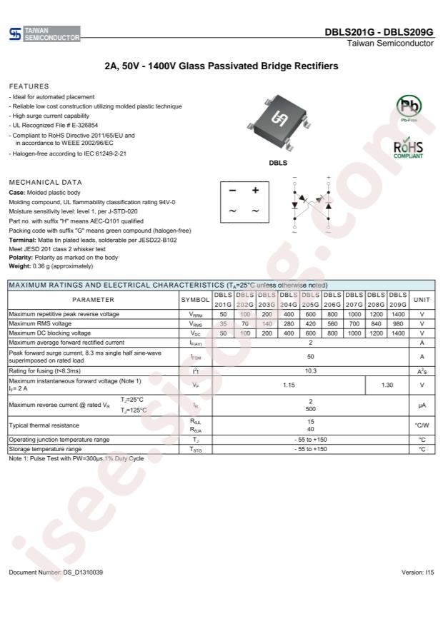 DBLS203G RD