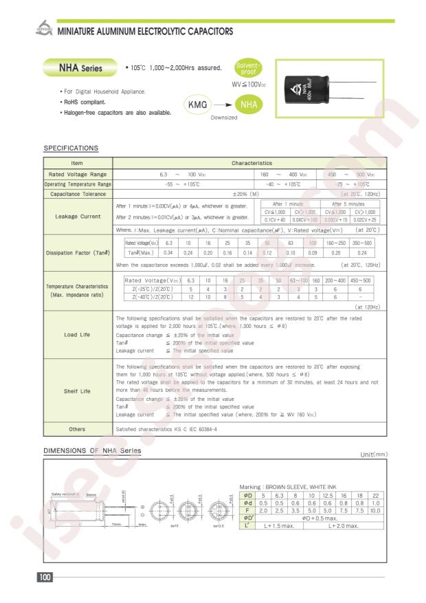 NHA50V470M10*20 LO