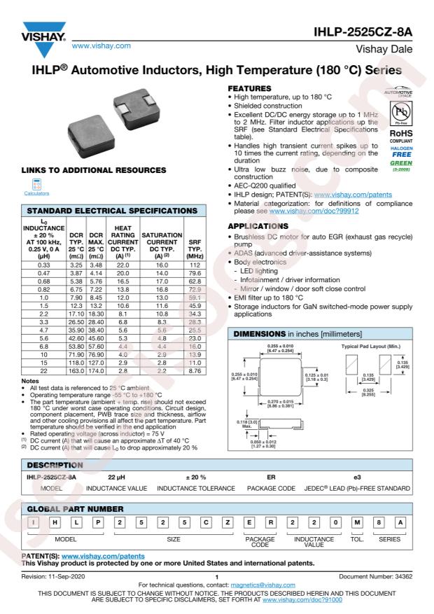 IHLP2525CZER2R2M8A