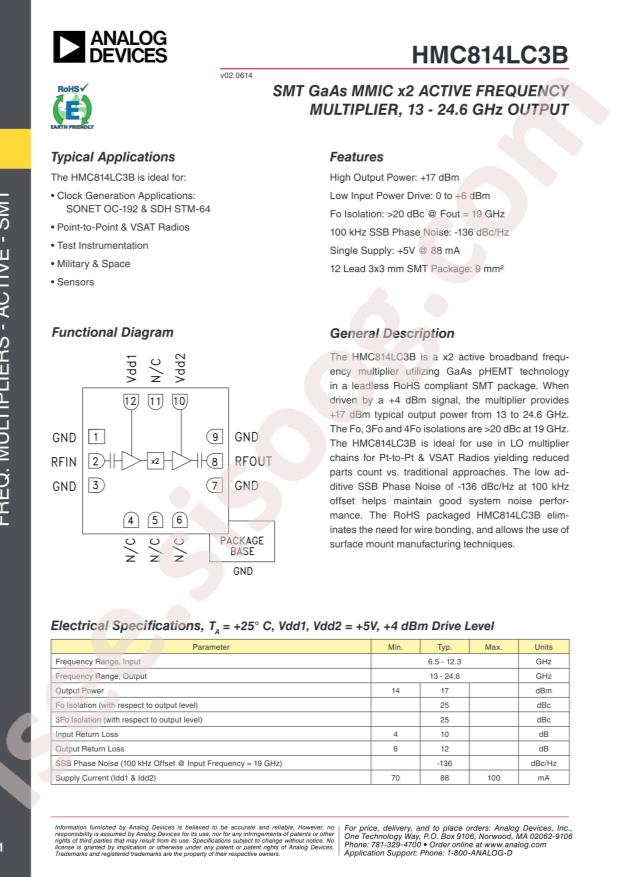 HMC814LC3BTR-R5