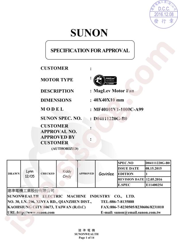 MF40101V1-1000C-A99