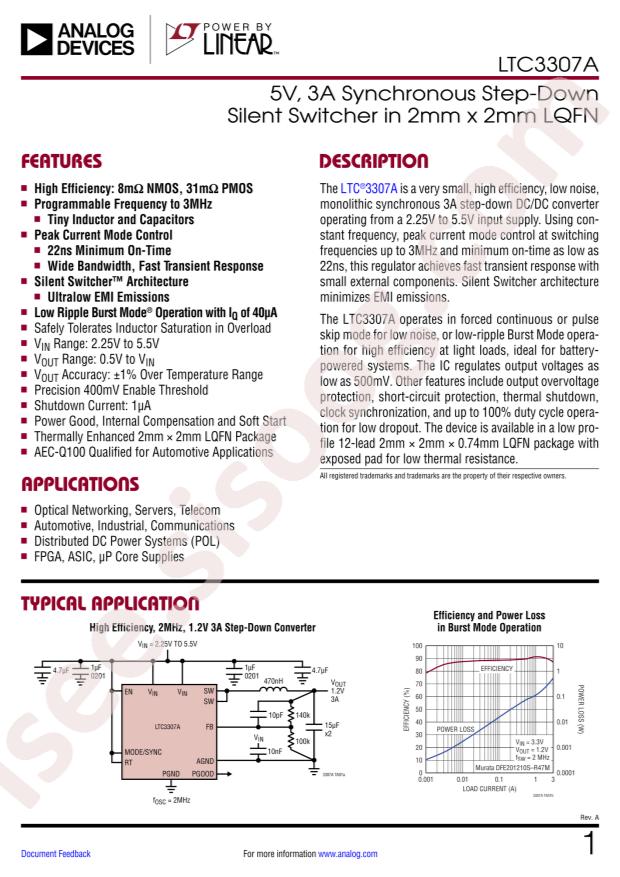 LTC3307AEV#TRPBF