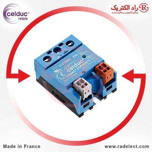 رله حالت جامد تک فاز دو تحریکه 25A سلدوک Celduc SOR842074