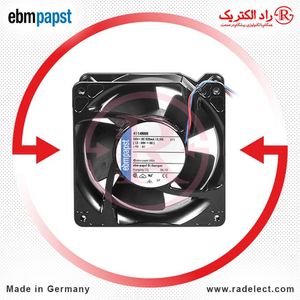 فن 119*119 تابلویی 24VDC بلبرینگی ای بی ام پاپست 4114NHH