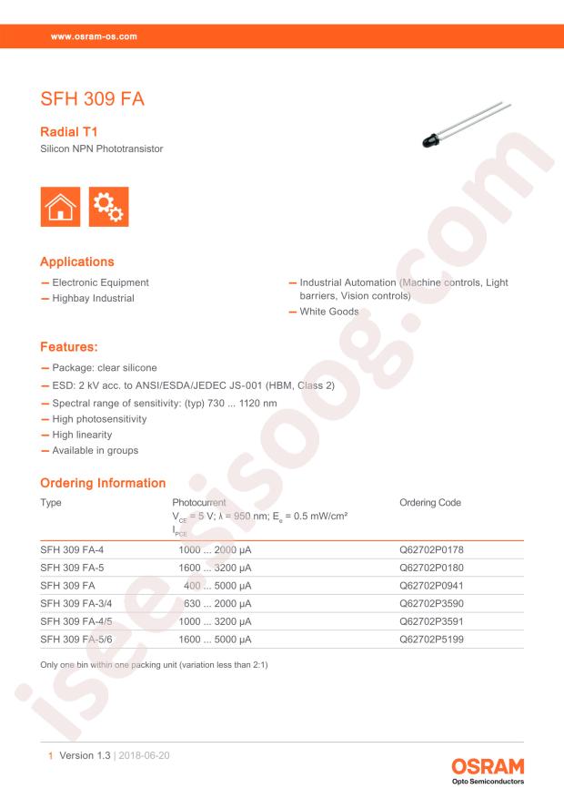 SFH 309 FA