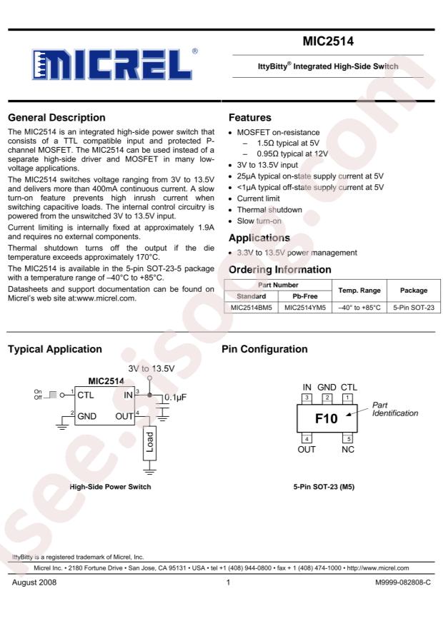 MIC2514YM5-TR