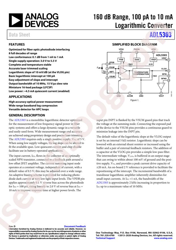 ADL5303ACPZ-RL