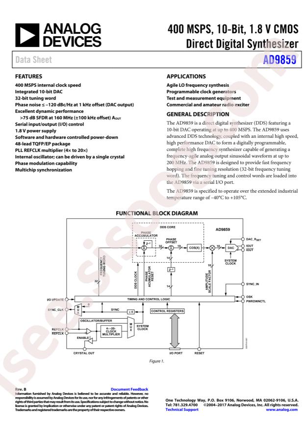 AD9859YSVZ-REEL7