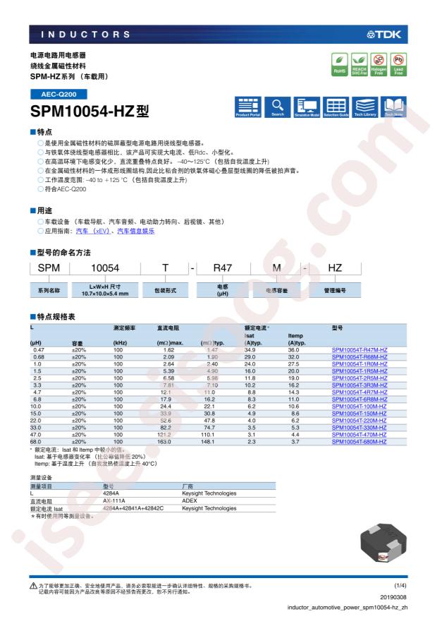 SPM10054T-4R7M-HZ