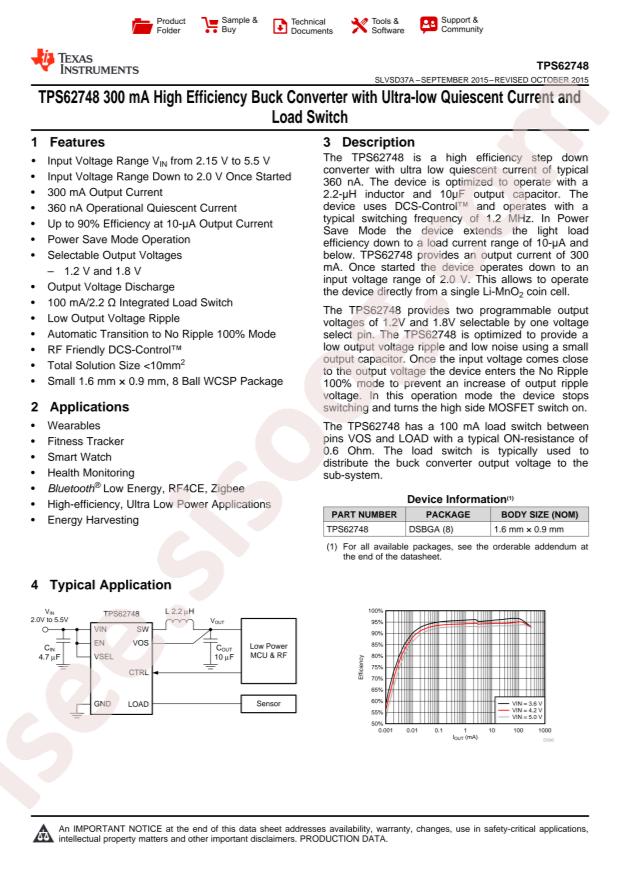 TPS62748YFPT