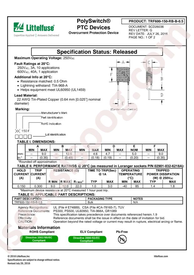 TRF600-150-RB-B-0.5