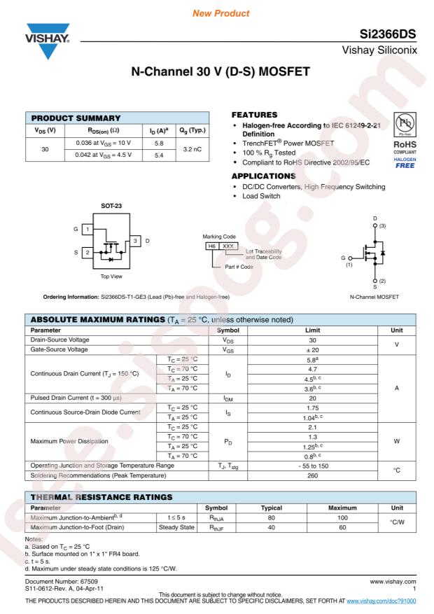 SI2366DS-T1-GE3