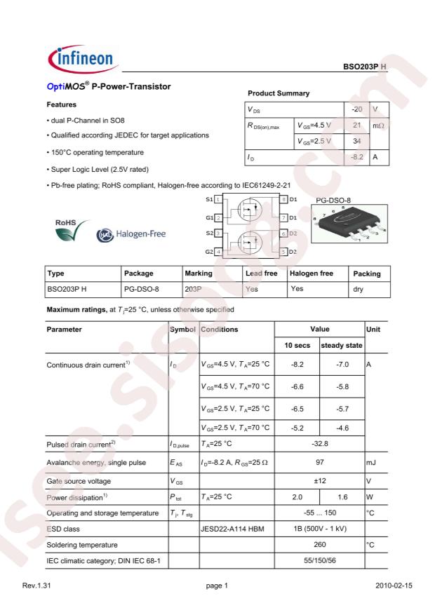 BSO203P H