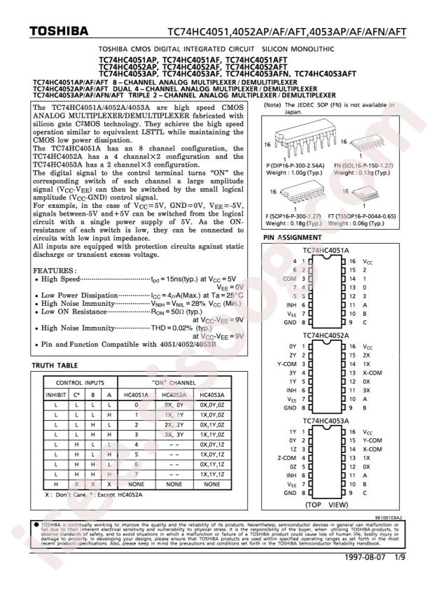 TC74HC4053AFT