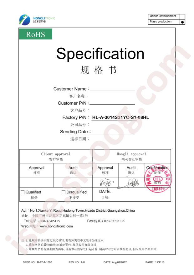 HL-A-3014S31YC-S1-08HL