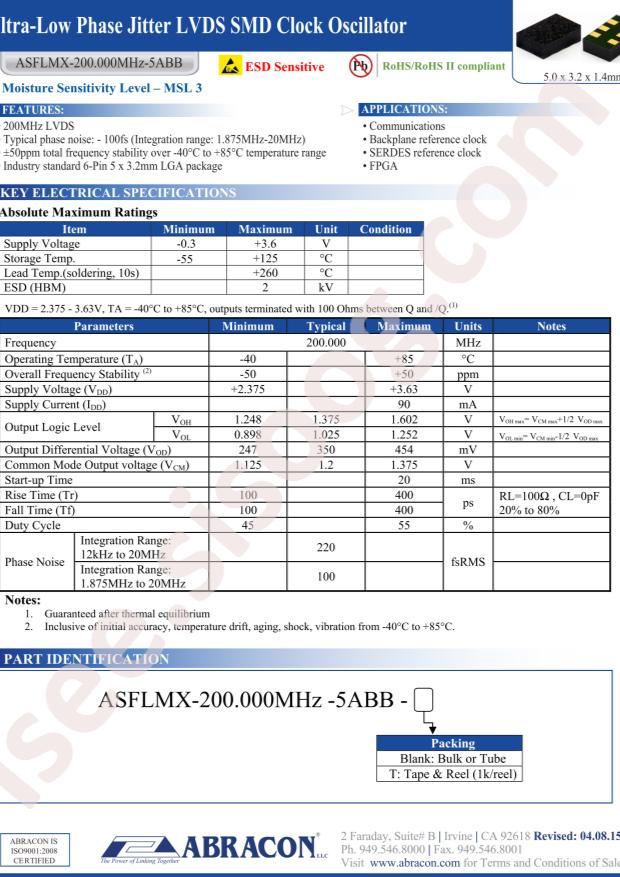 ASFLMX-200.000MHZ-5ABB