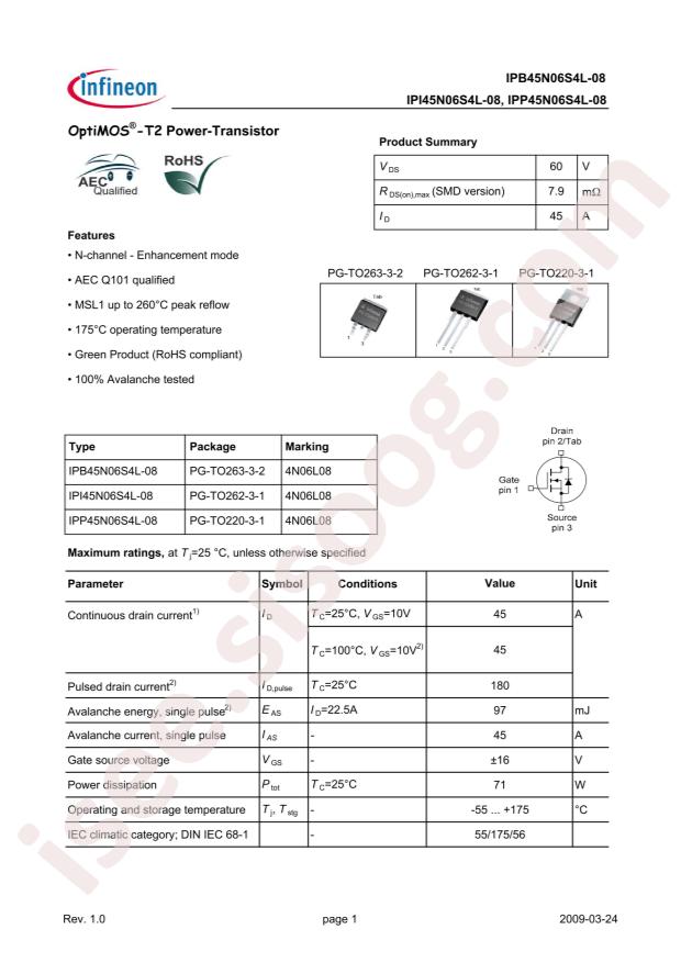 IPB45N06S4L-08
