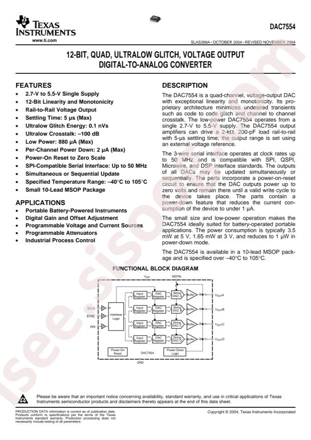 DAC7554IDGSR