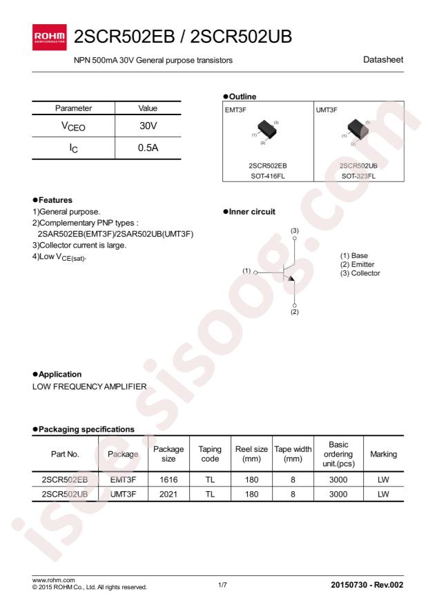 2SCR502UBTL