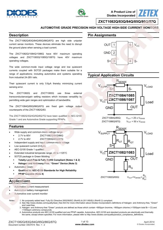ZXCT1084QE5TA