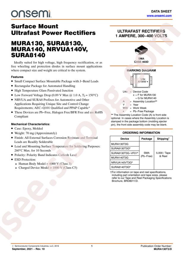 MURA130T3G