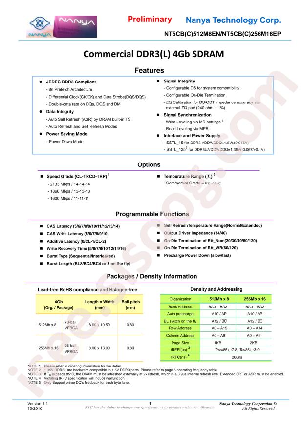 NT5CC256M16EP-EK
