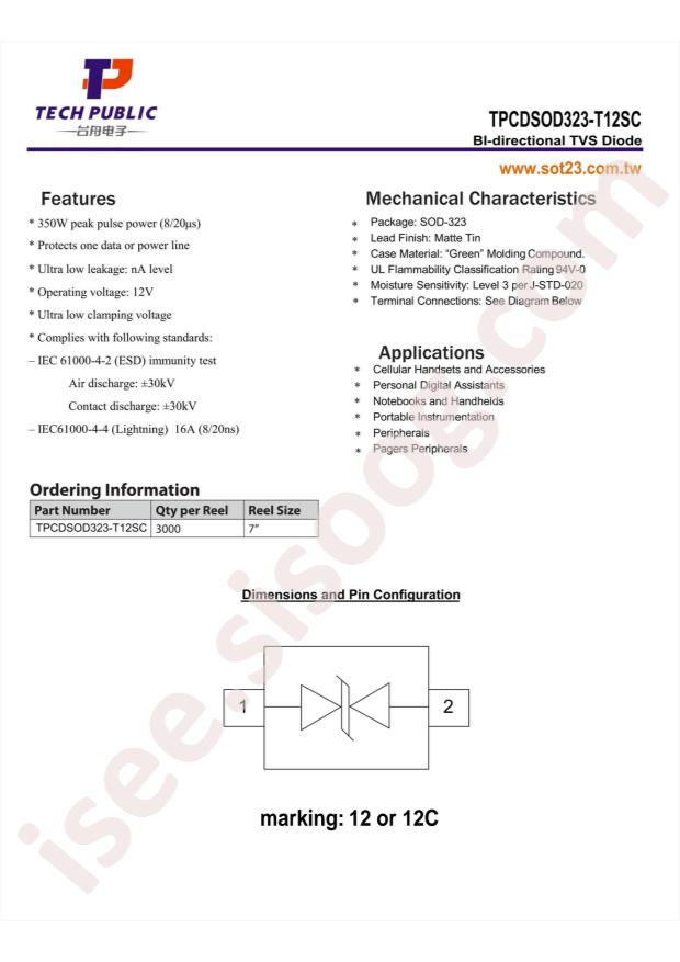 TPCDSOD323-T12SC