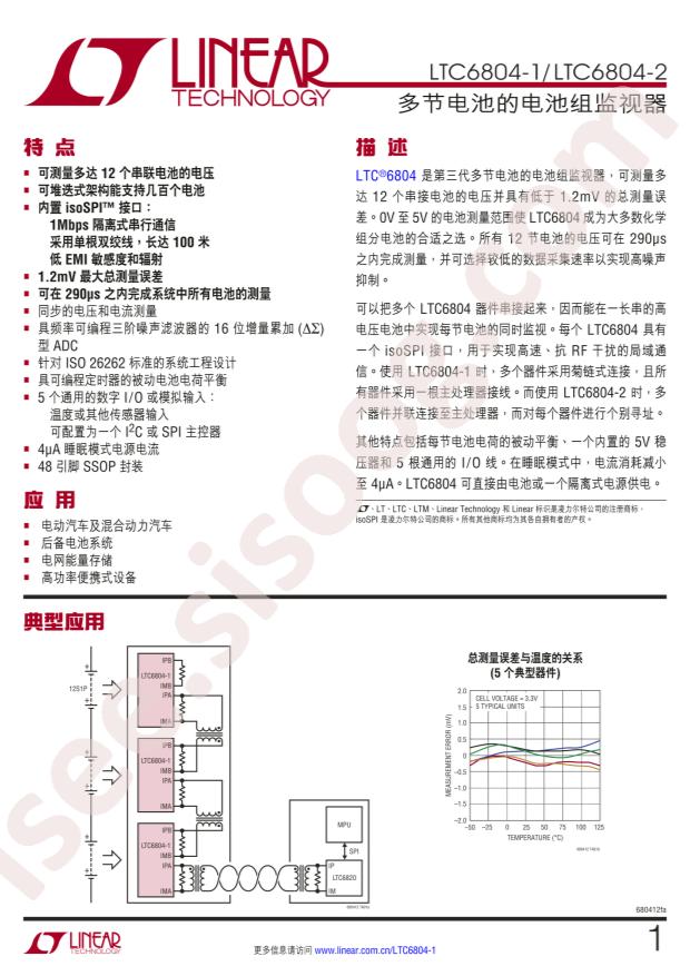 LTC6804IG-2#PBF