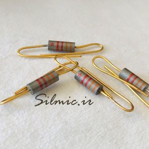 مقاومت 3.3 کیلو اهم پایه روکش طلا نیم وات ساخت Riken Ohm ژاپن 2%