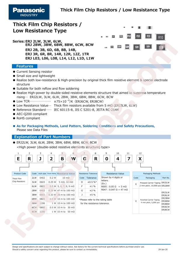 ERJ2BSFR10X