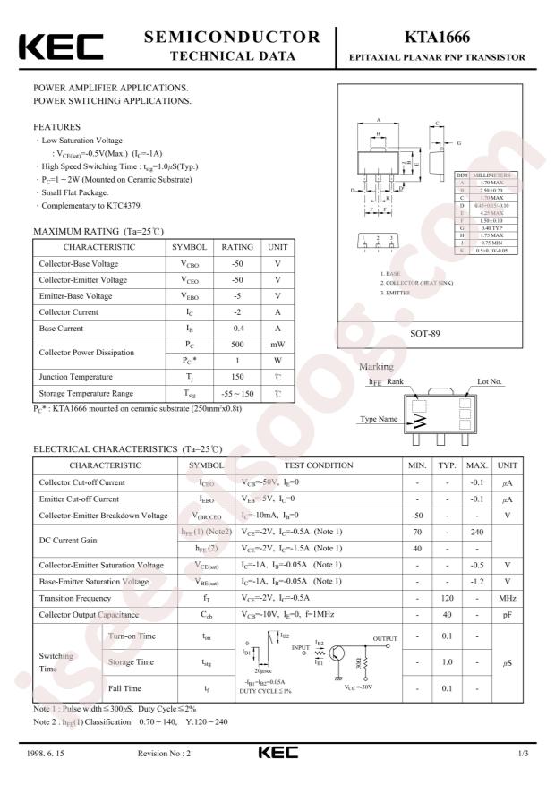 KTA1666-Y-RTF/P