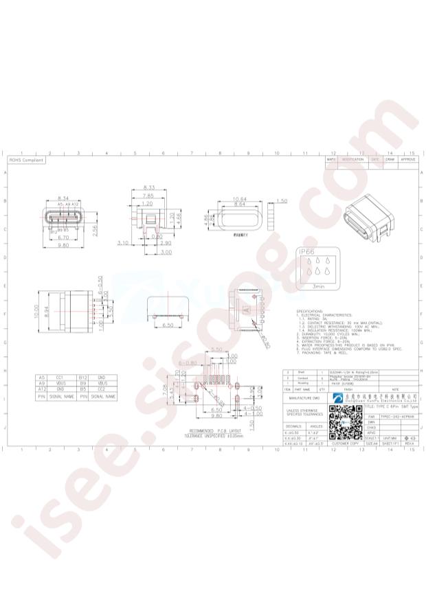 TYPEC-242-ACP6X6