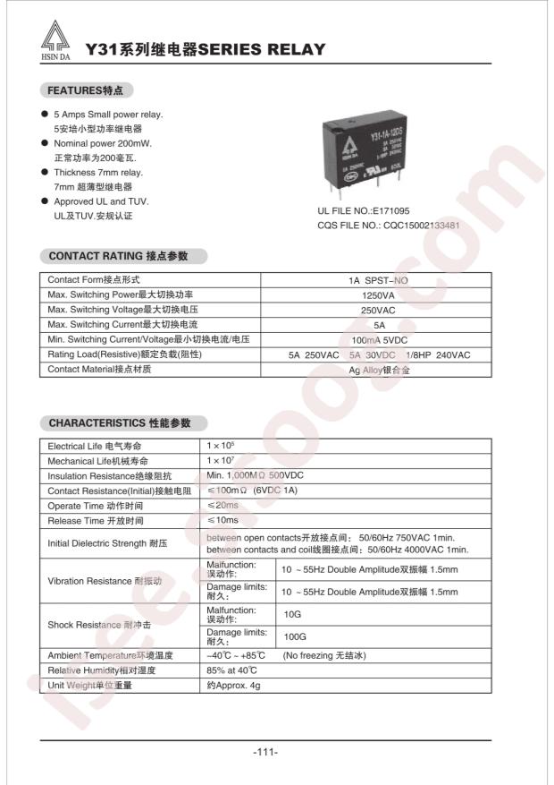 Y31-1A-12DS