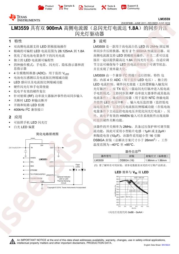TI LM3559TLE/NOPB