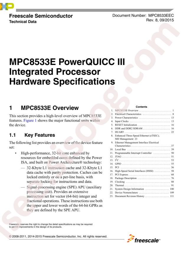 MPC8533VJAQGA
