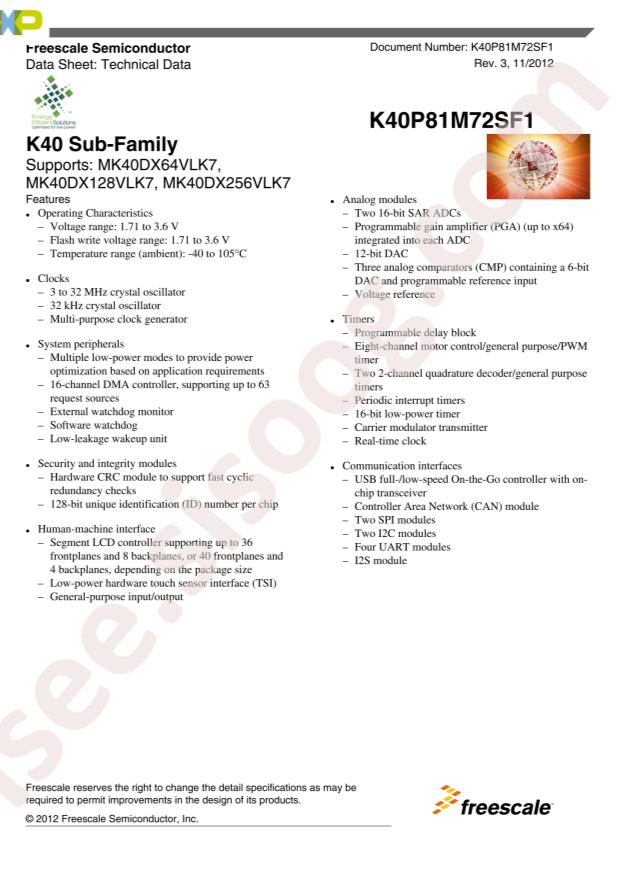 MK40DX64VLK7