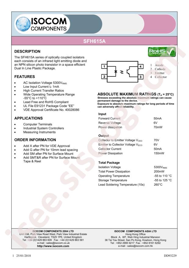 SFH615A-3XSMT&R