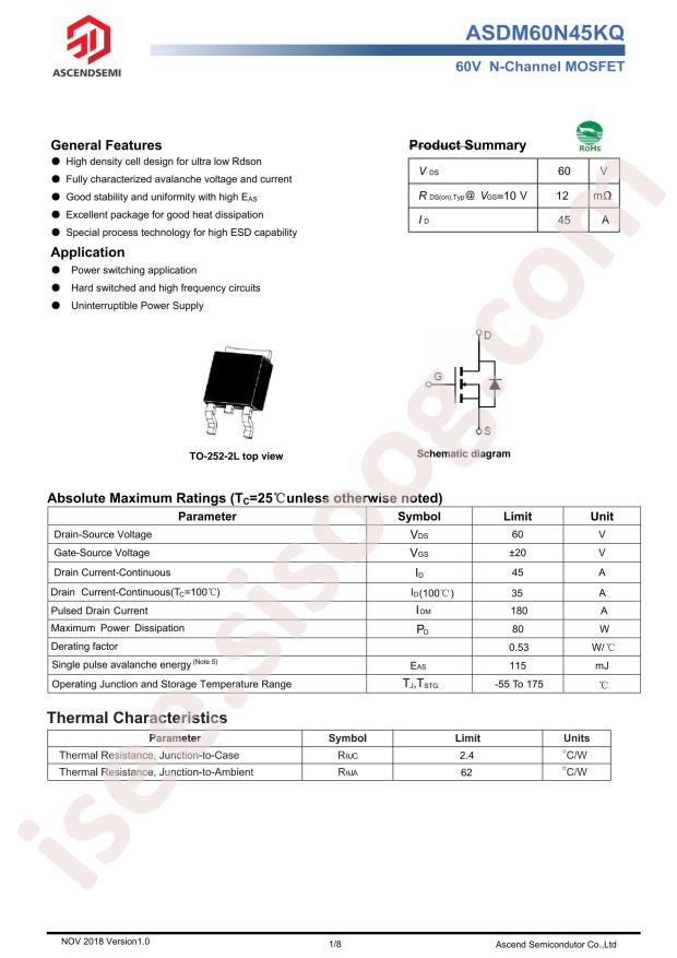 ASDM60N45KQ-R