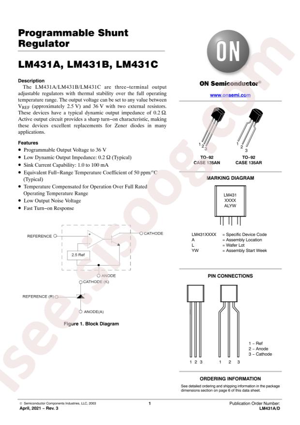 LM431BCZX