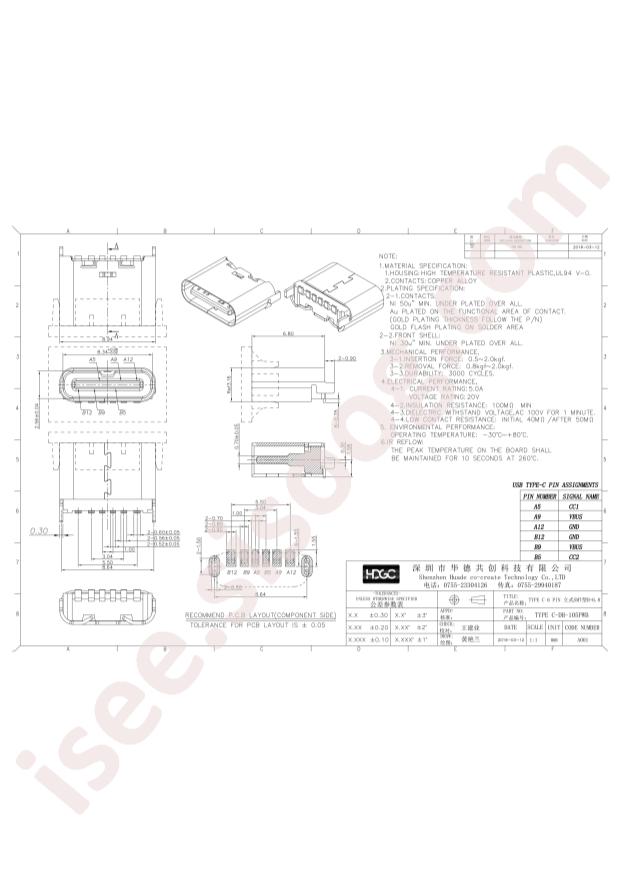 TYPE C-DB-105PWB