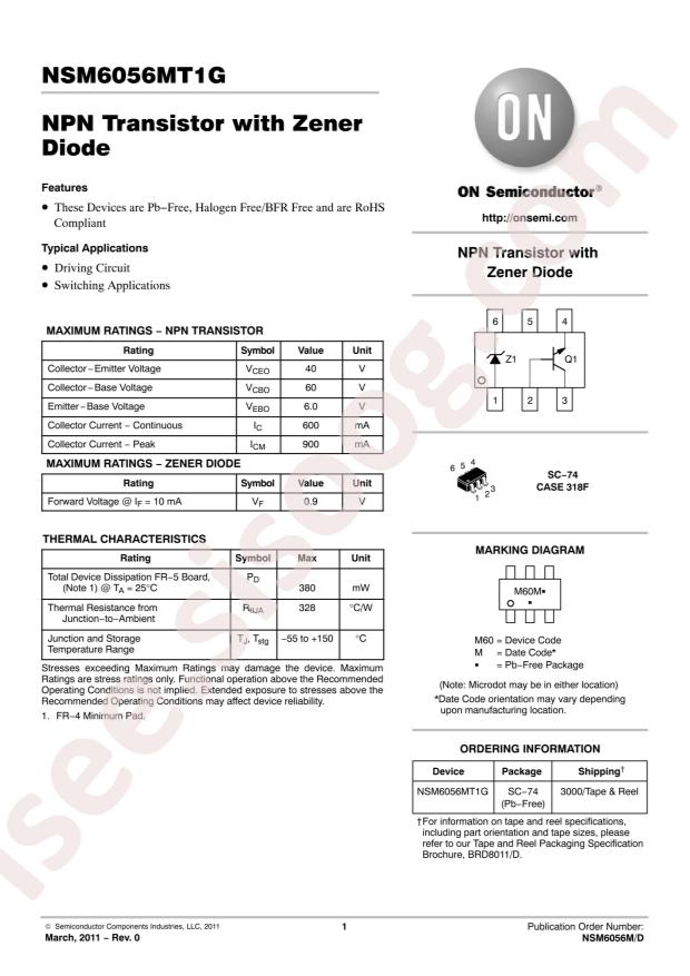 NSM6056MT1G