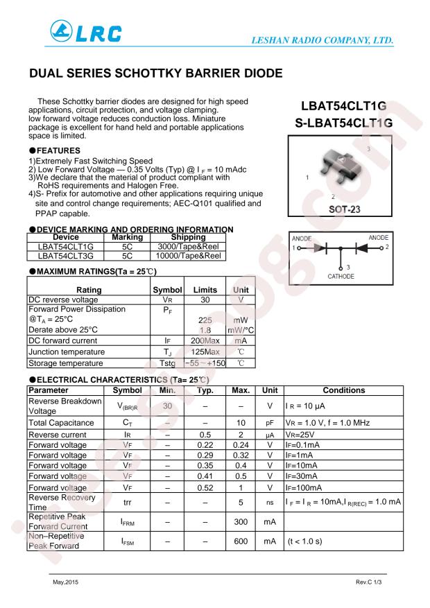 LBAT54CLT1G
