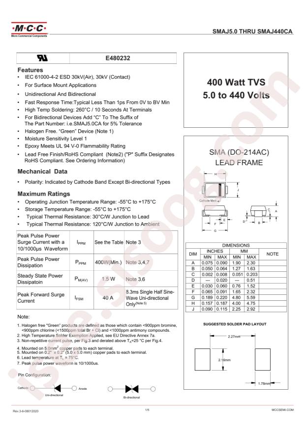 SMAJ14A-TP