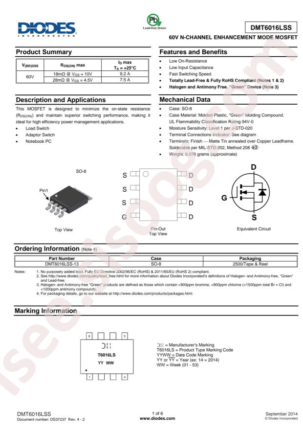 DMT6016LSS-13