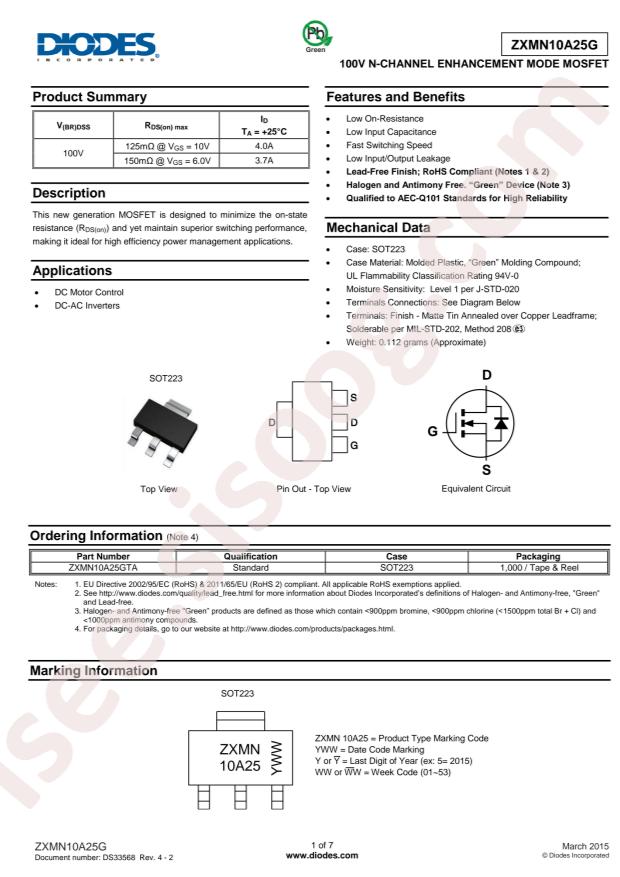 ZXMN10A25GTA