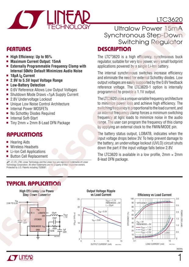 LTC3620EDC-1#TRMPBF