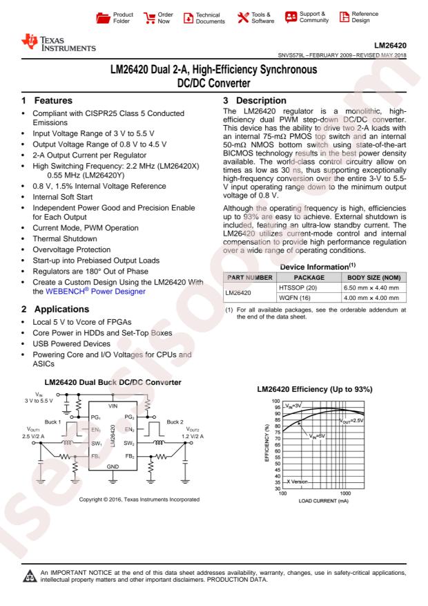 LM26420XSQ/NOPB
