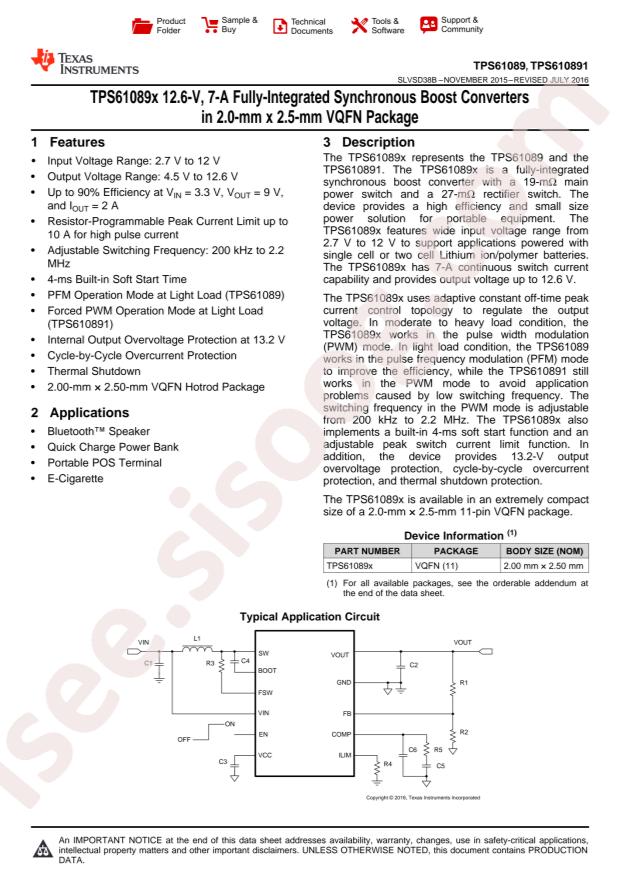 TPS61089RNRR