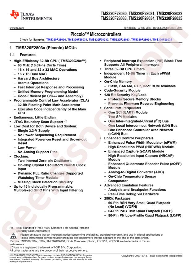 TMS320F28035PAGT
