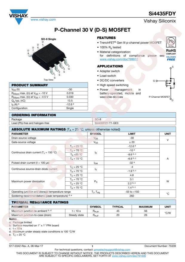 SI4435FDY-T1-GE3